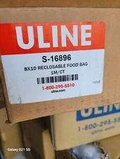 8x10 ~ Reclosable ~FOOD BAGS ~ Metalized ~ 400ct ~ 2.5 Mil Poly ~ ULINE  S-16896