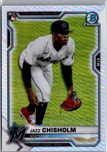2021 Bowman Chrome - SP Rookie Image Variation #57 Jazz Chisholm Rookie (RC)