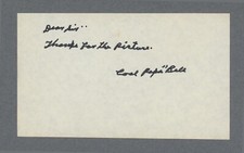 Cool Papa Bell Signed Paper Auto with B&E Hologram • cut