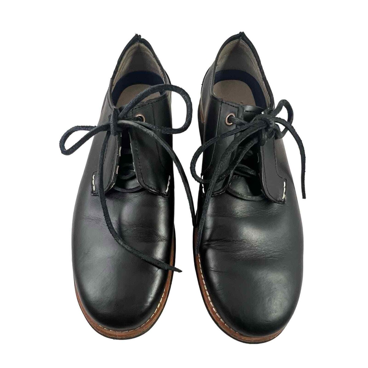 ohw? owns the factory | Ferrell Black Leather Hidden Eyelet 
