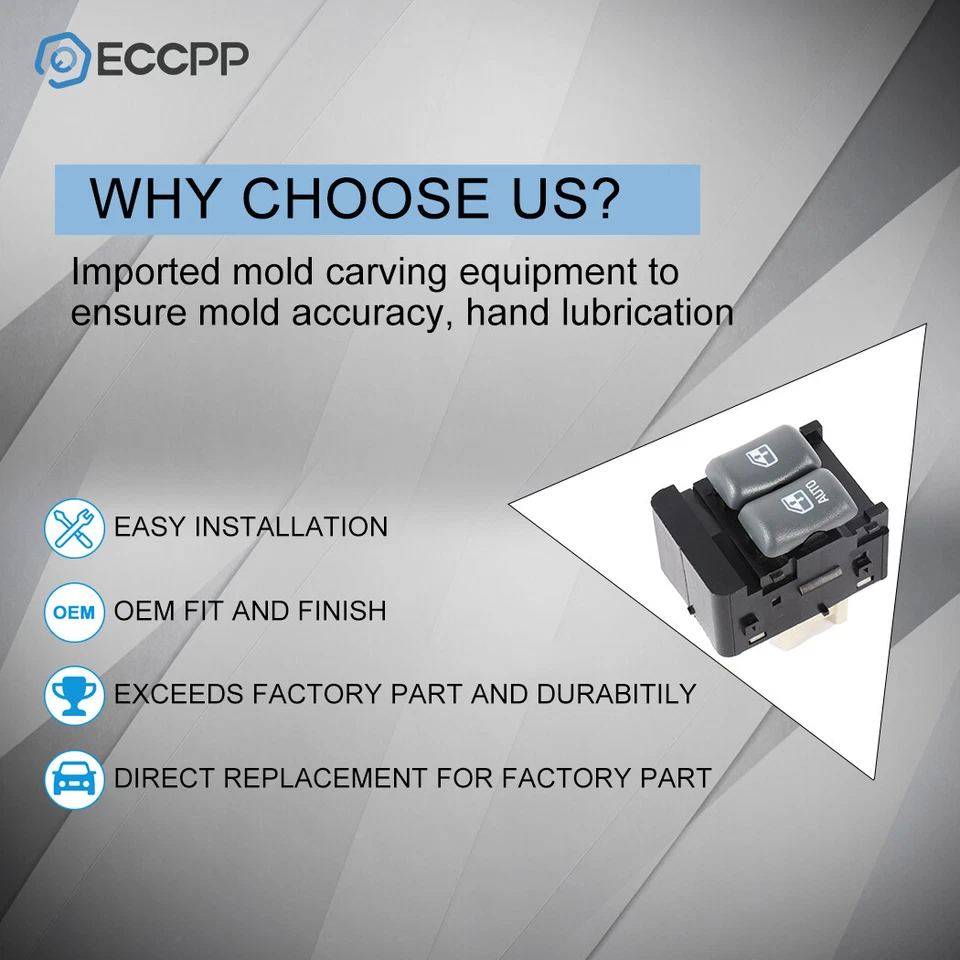 Interruptor de ventana eléctrica para Pontiac Grand Prix Sunfire 2 puertas 1995-2002 delantero izquierdo Foto 4 de 4