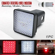 Red/ White LED Tow Hitch Driving Brake lamp Reverse light fits 2'' for truck SUV