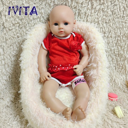 IVITA 18'' Girl Doll Full Body Silicone Newborn Infant - Picture 5 of 7