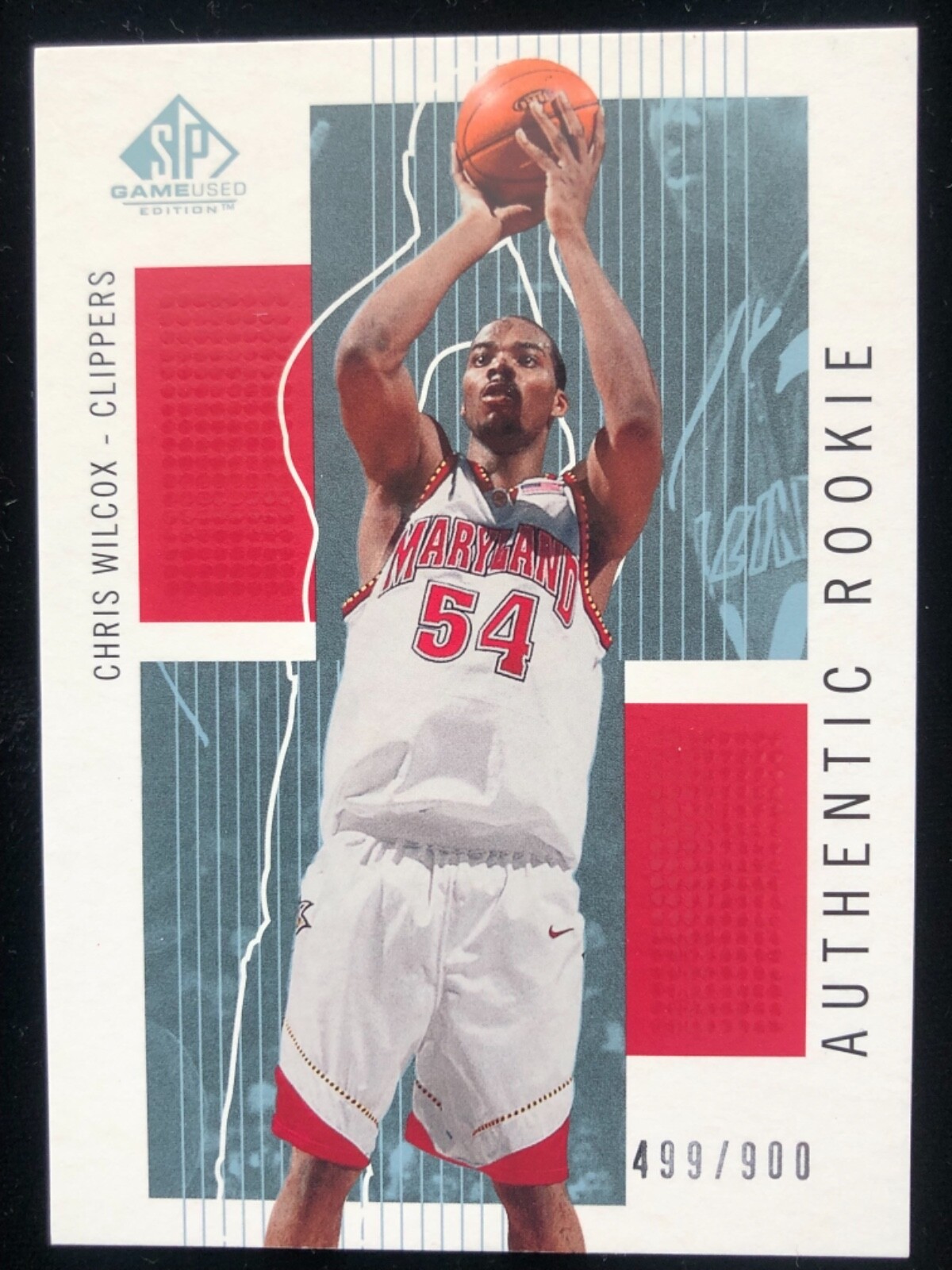 2002-03 Upper Deck SP Game Used Edition Chris Wilcox #111 Authentic Rookie /900