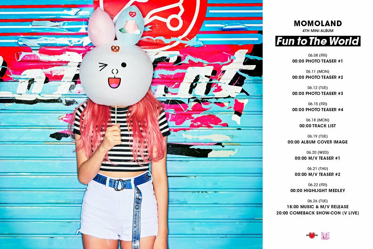Momoland - [Fun To The World] 4th Mini Album CD+Booklet+PhotoCard+
