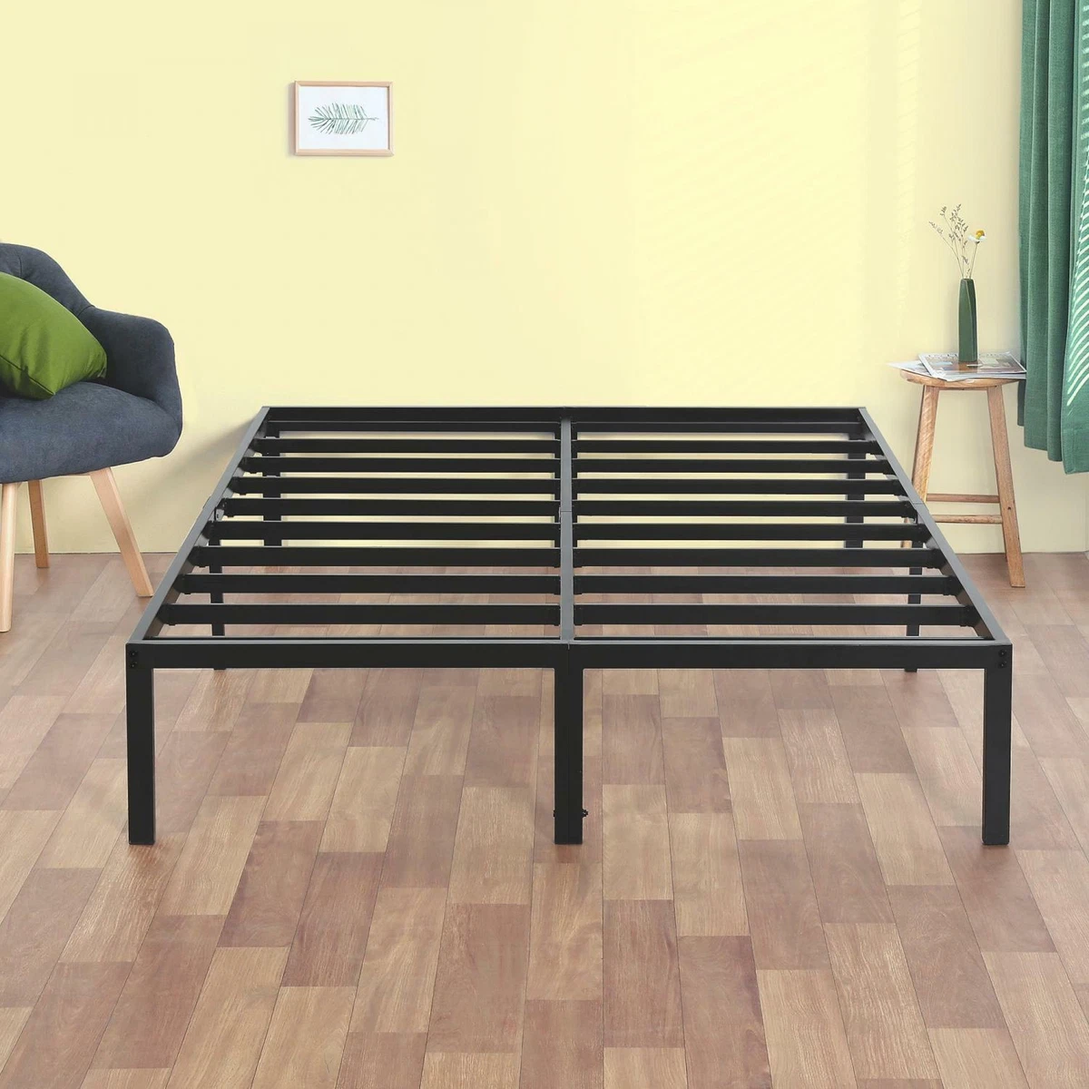 Sleeplanner 14 inch Modern Black Metal Platform Bed Frame eBay