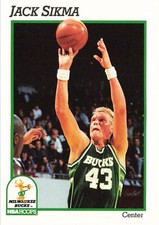 Jack Sikma 1991-92 Hoops #122 Milwaukee Bucks