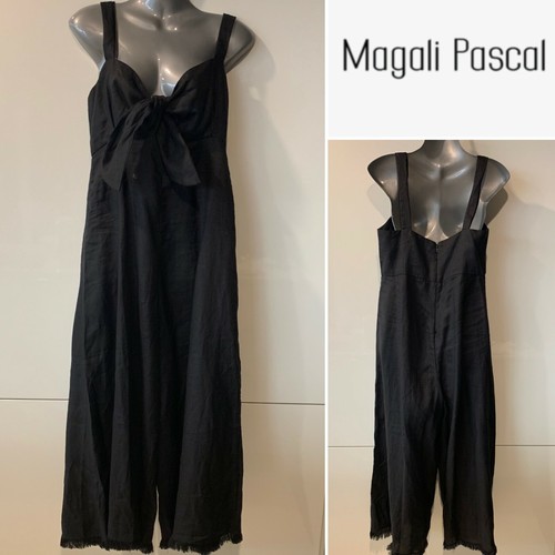 MAGALI PASCAL NWT 100% Linen Black Tie 