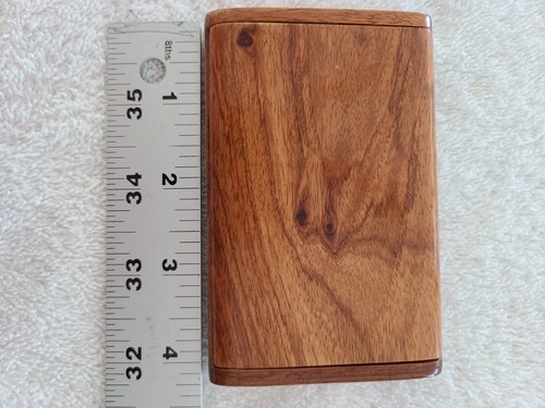 Visitenkartenetui aus Holz, klappbar