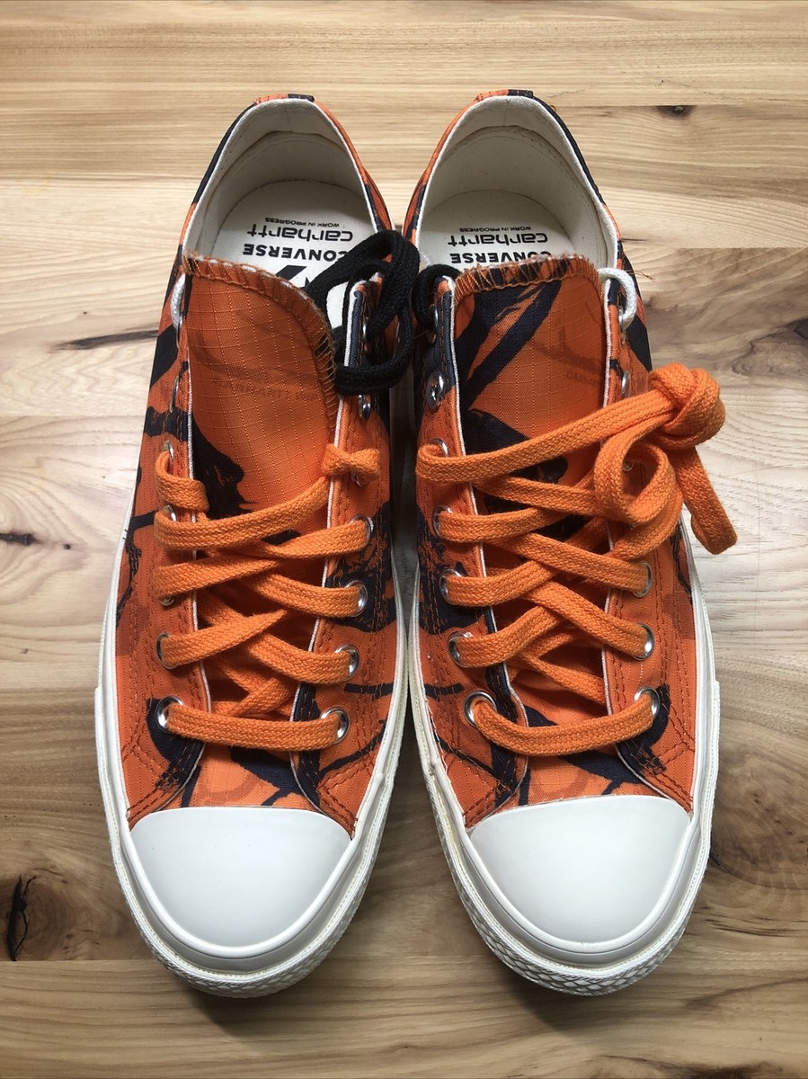 靴 Converse x Carhartt WIP Orange Realtree Converse x Carhartt WIP Chuck 70 Ox Low Top Tree Camo Mens