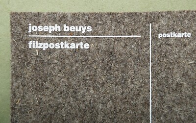 joseph beuys フェルト ポストカード マルチプル Joseph BEUYS, 1985