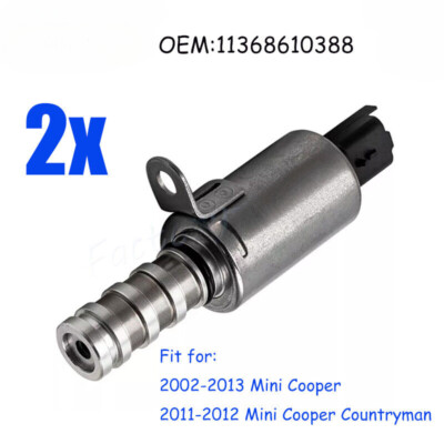2Pcs Variable Valve Vanos Timing Solenoid For BMW & Mini N12 N13 N14 N16 N18【