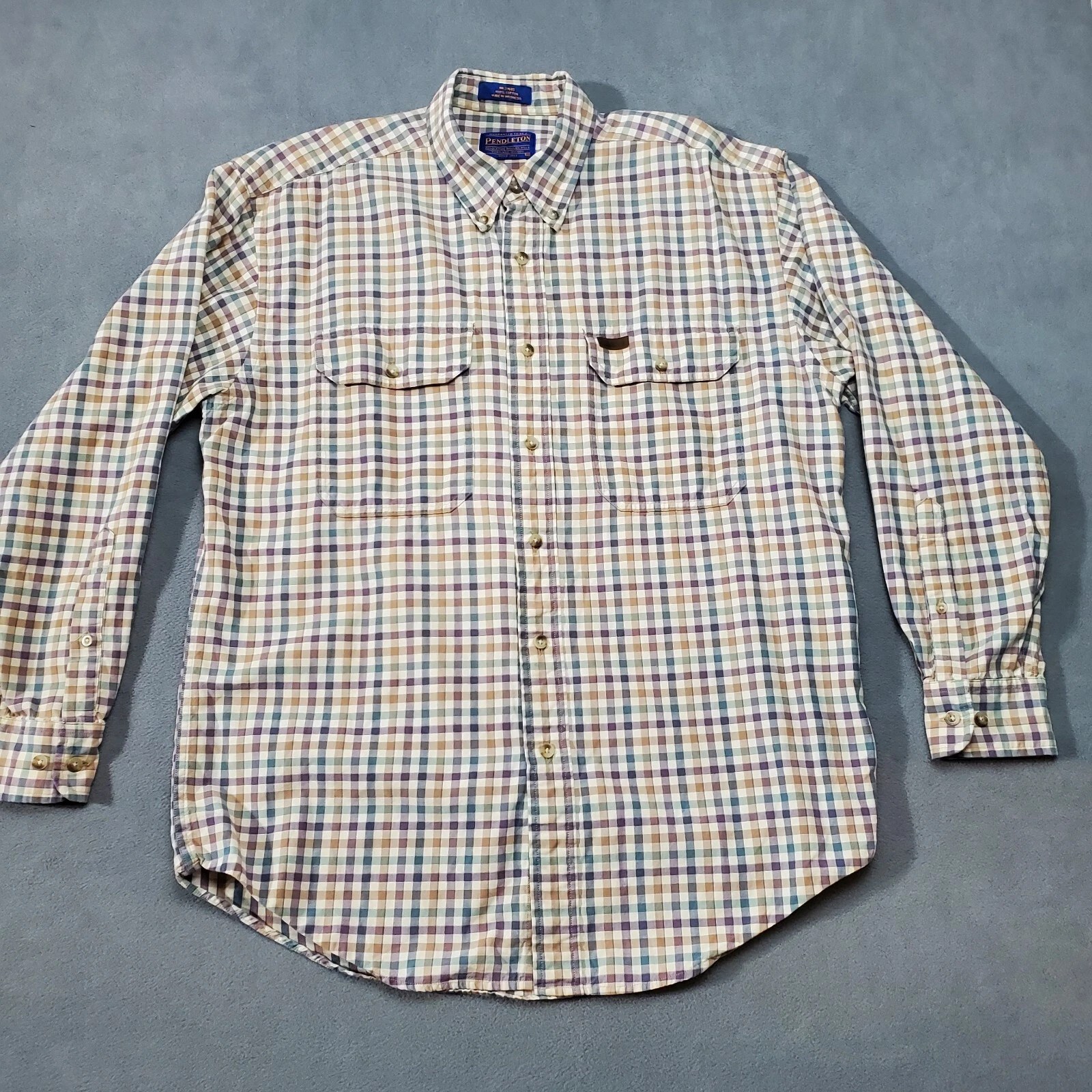 Pendleton Shirt Mens Medium Beige Multicolor Check Long Sleeve Outdoor Hiking
Opens in a new window