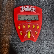 Radica Pocket Poker Red Electronic Handheld Card Game