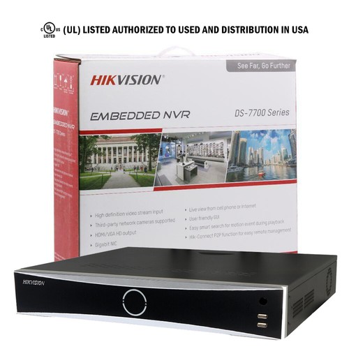 Hikvision 32CH NVR 8K 32MP NO POE Dome 8MP Security Camera System W/Audio Lot - Picture 2 of 23