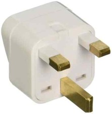 Grounded Universal 2-in-1 Travel Plug Adapter Type G for UK, Hong Kong - 2 Pack
