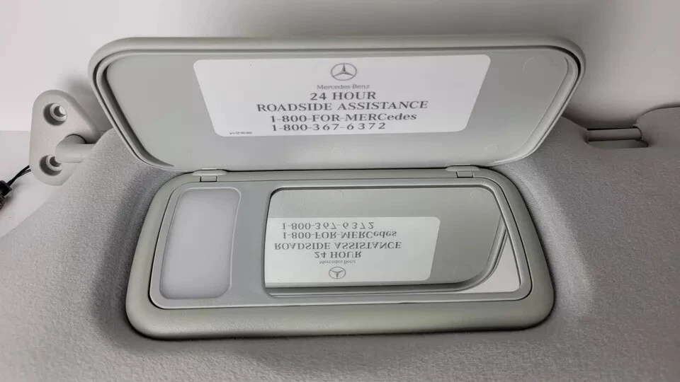 Mercedes-Benz ML500 2002-2005 parasol lado del conductor gris iluminado OEM Foto 2 de 3