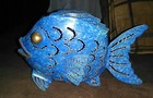 METAL FISH TEA LIGHT CANDLE HOLDER ~ (BRAND NEW!) ~ FLAMELESS CANDLE INCLUDED! — photo 4