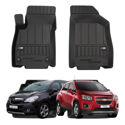 CORA Set Tappetini PROLINE 3D aus Gummi CHEVROLET Trax OPEL Mokka A 12-19