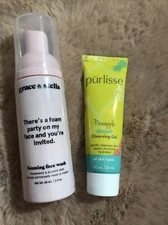 PURLISSE Pineapple Bright Cleansing Gel 1 oz/grace & Stella Foaming Face Wash