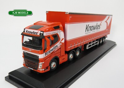 BNIB OO GAUGE OXFORD 1:76 76VOL4003 Volvo FH4 (G) Curtainside Knowles ...