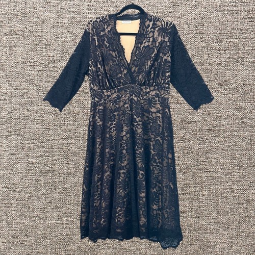Kiyonna Womans Dress Size 1X Lace Empire Waist Rockabilly Swing Dress USA - Picture 2 of 18