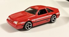 1992 Ford Mustang Red Fox Body 164 Diecast Car Hot Wheels Mint