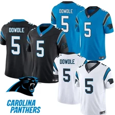 NWT Men's Panthers #5 Rico Dowdle Collection Limited Player Stitched Jersey