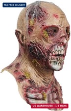 Spooktacular Creations Halloween Scary Zombie Head Mask, Horror Moss Biochemical