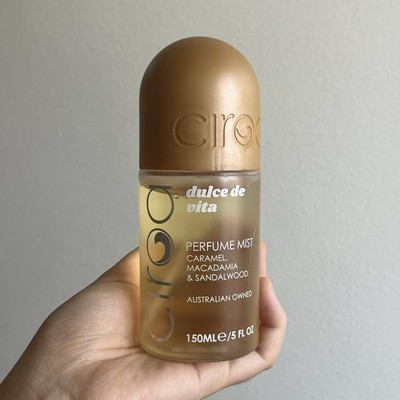 Ciroa dulce de vita PERFUME MIST CARAMEL, MACADAMIA & SANDALWOOD