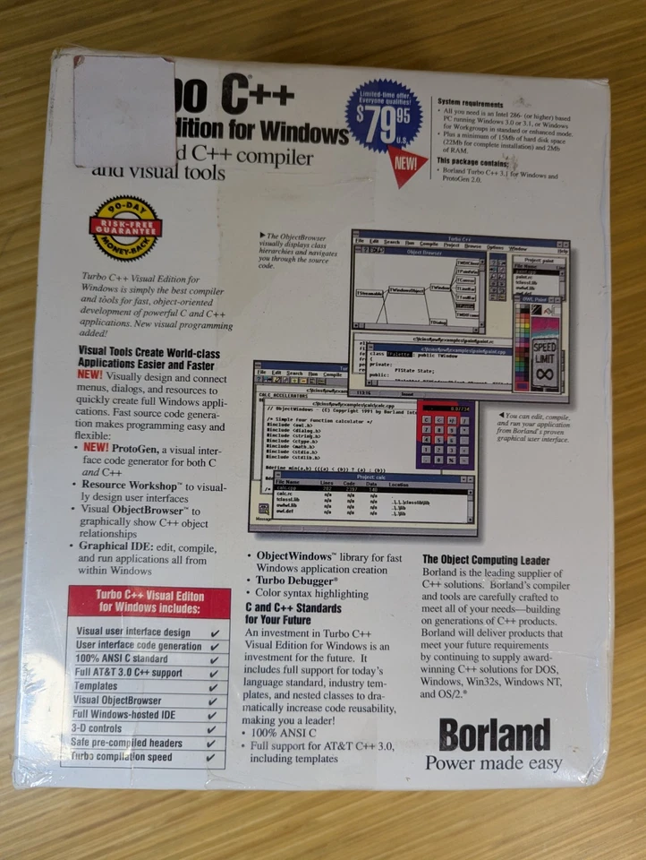 KSE Borland Turbo C++ Windows 3.1 Software 3.5” Disks Set Visual Edition SEALED - Image 4 of 4