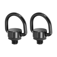 Camera Neck Strap D Ring Screw Holder 1/4", 2Pcs Metal Camera Screw, Black