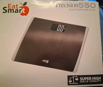Eat Smart Precision Digital Bathroom Scale, 550 lb High Capacity Scale,