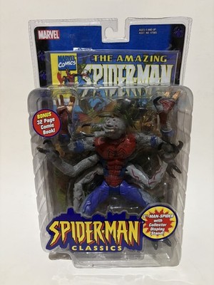 Marvel Spider-Man Classics Toy Biz 6 Arms Man -Spider(2000)Action Figure New.