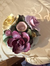 Vintage Best Bone Denton China England Flower Bouquet Figurine