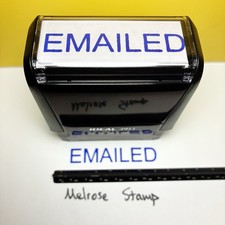 Emailed Rubber Stamp Blue Ink Self Inking Ideal 4913