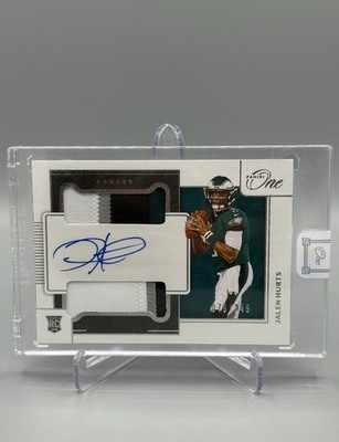 2020 Panini One - Jalen Hurts - Rookie Dual Patch Autograph - 79/149