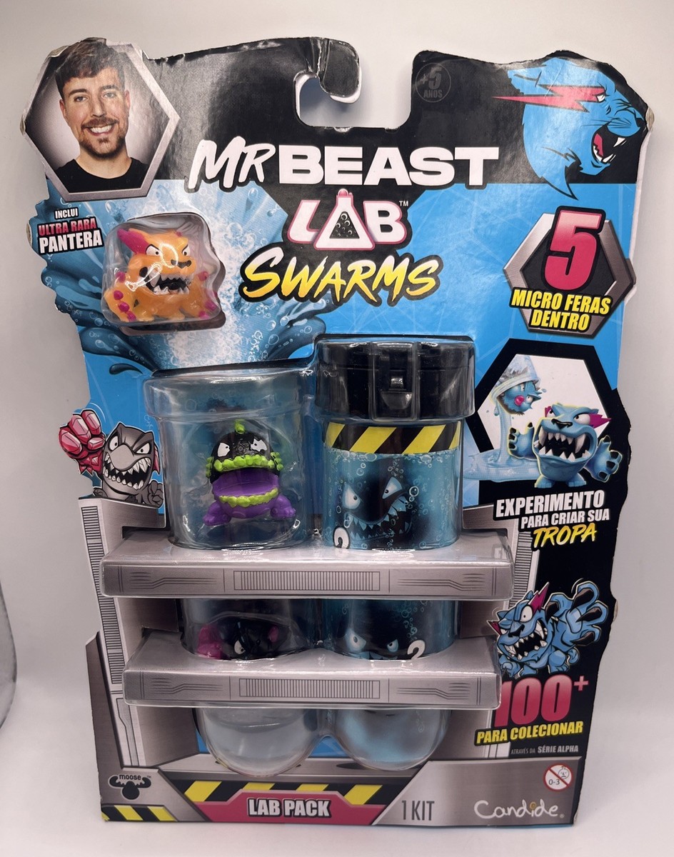 Mr Beast Lab Swarms Lab Pack 5 Micro Panther W/ Ultra Rare Orange