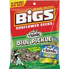Bigs 5.35 Oz. Dill Pickle Sunflower Seeds 112456 Pack of 12 Bigs 112456