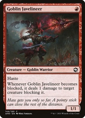 Goblin Javelineer (144) Adventures in the Forgotten Realms AFR MTG Magic