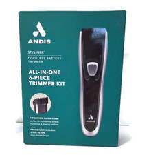 Andis Cordless Battery 6 Piece Trimmer Kit Adjustable Guide Comb NEW