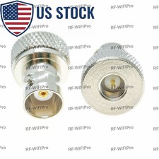 SMA Male Plug to BNC Female Jack RF Coaxial Adapter Connector Nickel