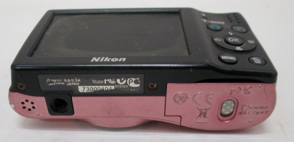 Nikon Coolpix L23 Pink 10.1MP 4x Zoom Compact Digital Camera from
