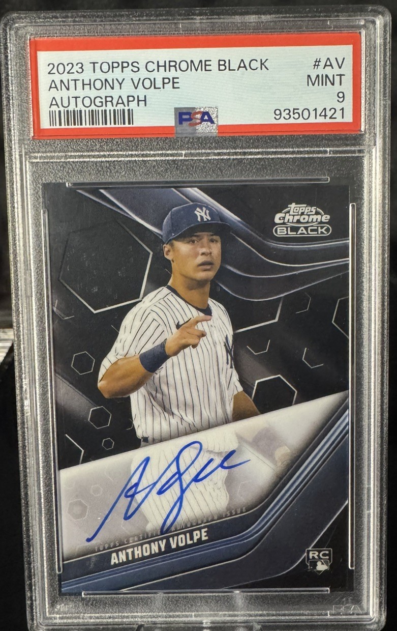 Anthony Volpe 2023 Topps Chrome #RA-AV Rookie Autographs Price