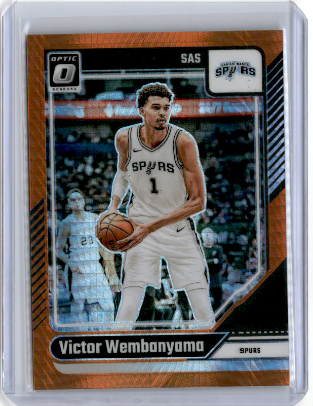 Victor Wembanyama 2024-25 Panini Donruss Optic #45 Orange Hyper /299 Spurs
