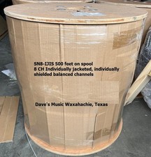 Lot of 3 500 foot spools of 8 CH RapcoHorizon Mic Cable SN8-IJIS US-Made