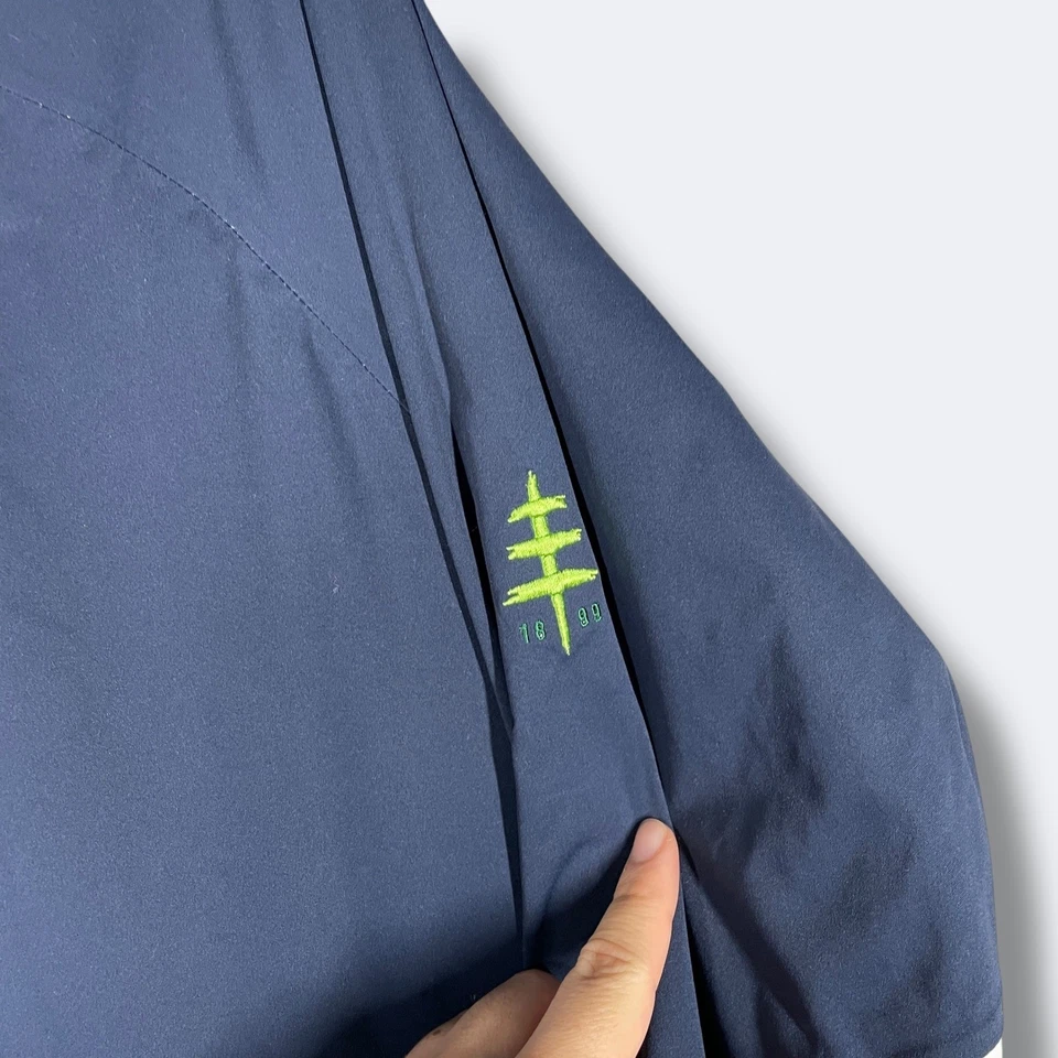 Chaqueta de golf Sunice azul marino cremallera completa ligera impermeable transpirable para hombre L Foto 2 de 4