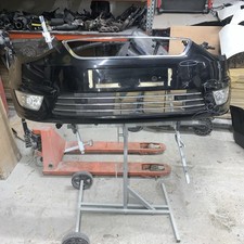 FORD GALAXY MK2 2015 COMPLETE FRONT BUMPER FOG LIGHTS G6 BLACK