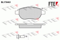 FTE Bremsbelagsatz Scheibenbremse 9010364 FüR Peugeot 207 307 3A Break 3E SW 3H