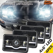 4pcs 4x6 Inch Led Headlights Hilo Fit Pontiac Trans Am 98-02 Projector 4pcs 4x6 Inch Led Headlights Hilo Fit Pontiac Trans Am 98-02 Projector